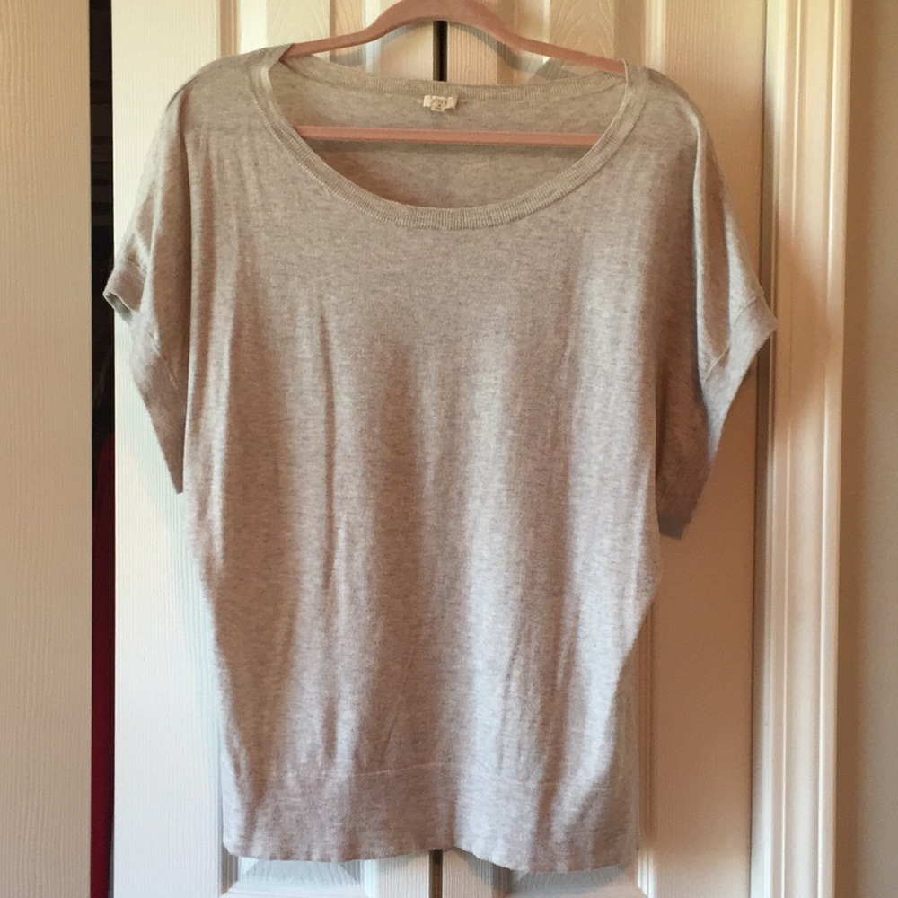 J.crew scoopneck sweater, cream